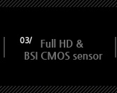 3.full HD&BSI cmos sensor
