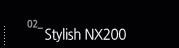 2.Stylish NX200