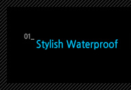 1.Stylish Waterproof