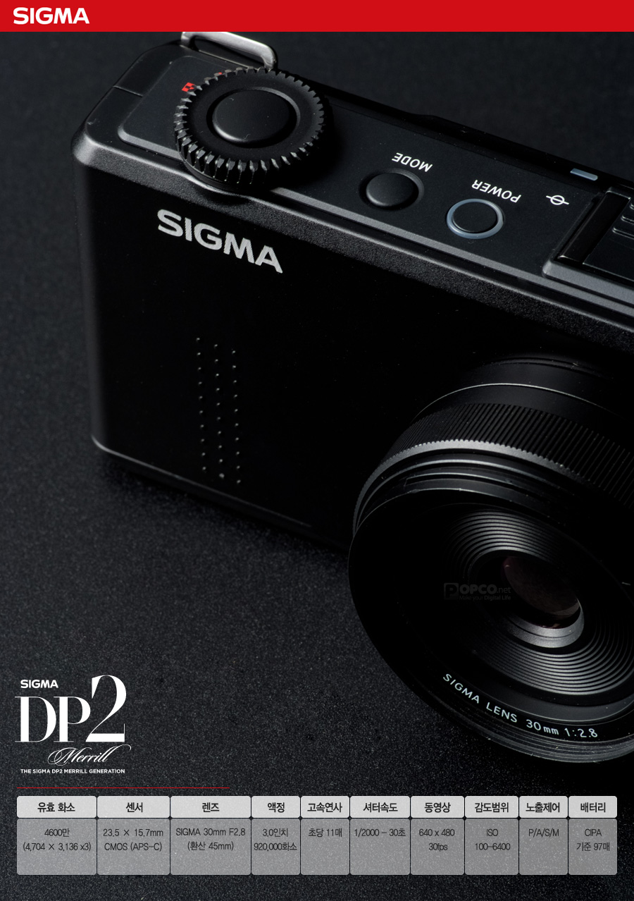 시그마 | SIGMA DP2 Merrill - 팝코넷 | 디지털카메라 리뷰