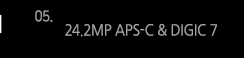 5. 24.2MP APS-C & DIGIC 7