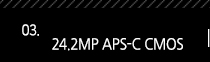 3. 24.2MP APS-C CMOS