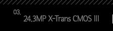 3.24.3MP X-Trans CMOS III 