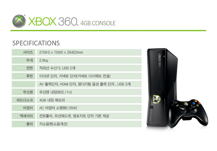 Xbox360 4GB Console