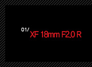 1. XF 18mm F2.0 R