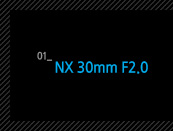 1.NX 30mm F2.0